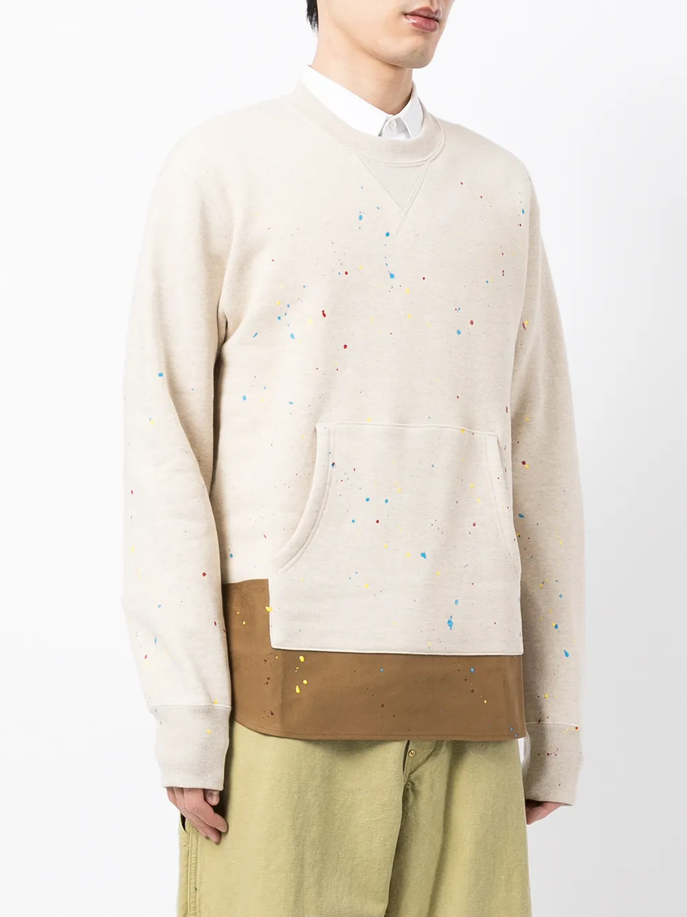 фото Comme des garçons homme толстовка с эффектом разбрызганной краски