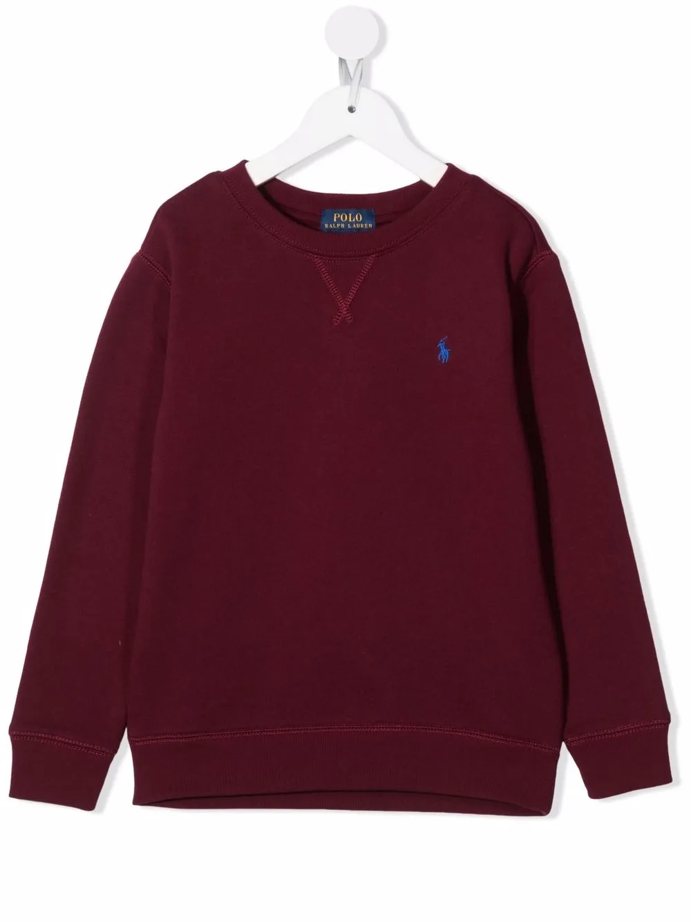 

Ralph Lauren Kids suéter con logo bordado - Rojo