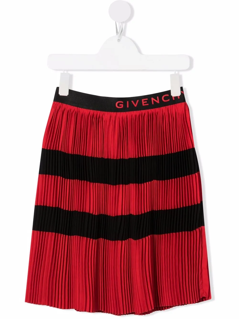 

Givenchy Kids falda plisada con logo - Negro