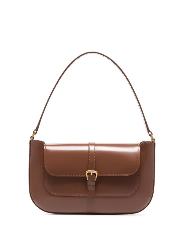 【送料&関税込】BY FAR Brown Leather Miranda Shoulder Bag By Far Miranda Brown Croc Leather Shoulder Bag | eBay