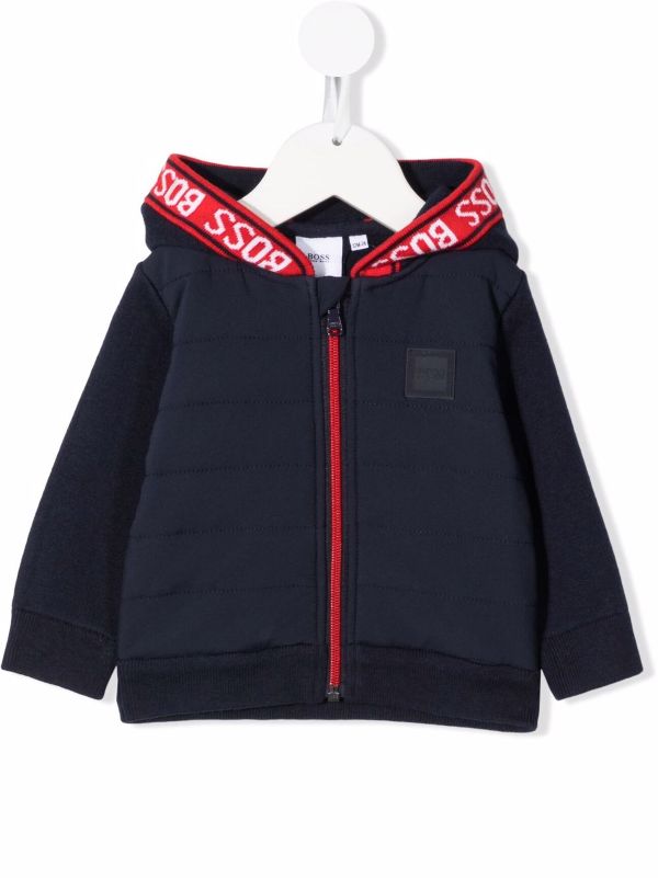 boss hooded windbreaker