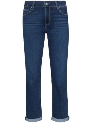 PAIGE Brigitte Montreux Distressed Cropped Jeans - Farfetch