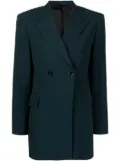 LEMAIRE double-breasted button blazer - Blue