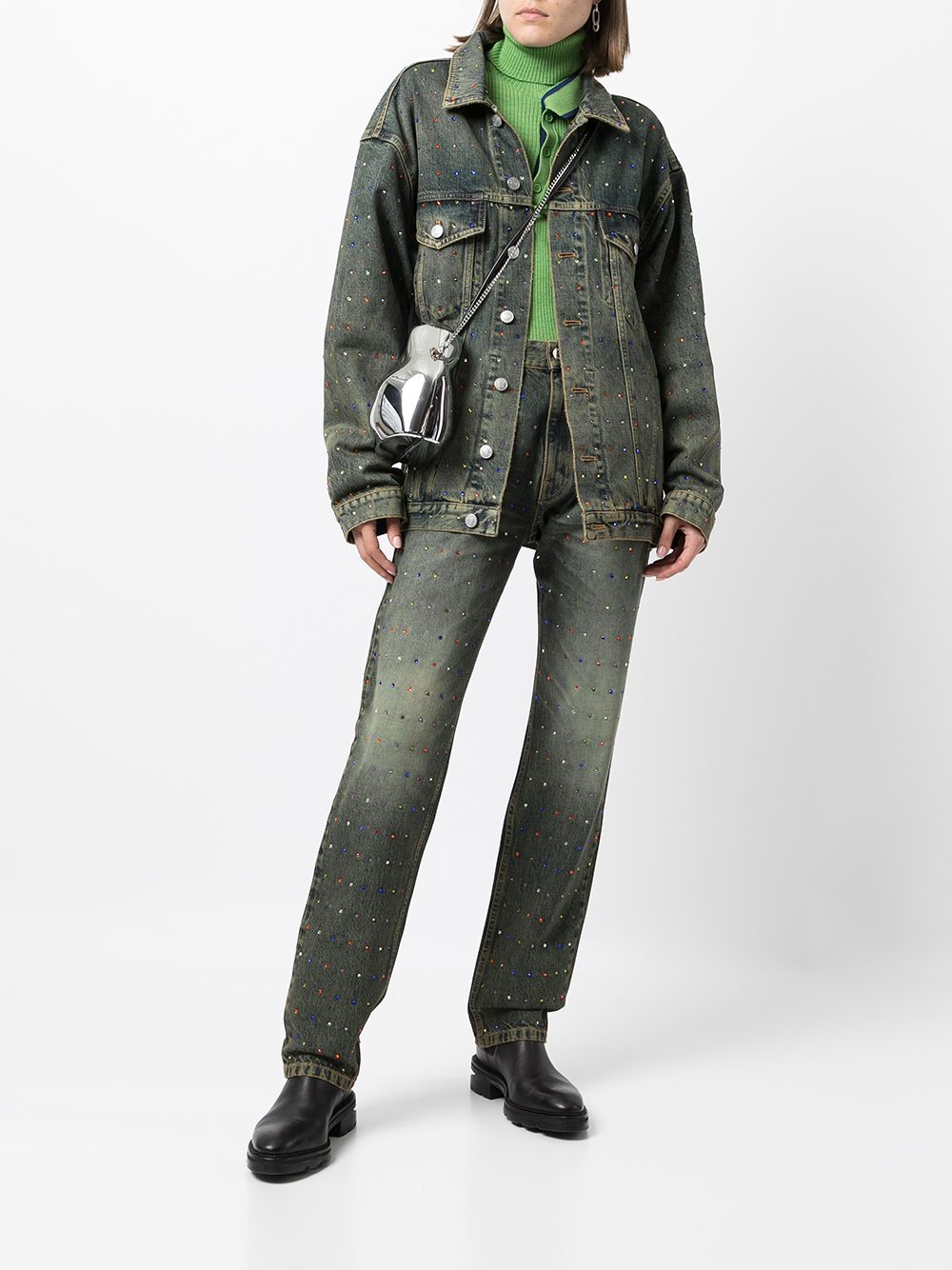 Martine Rose acid wash denim jacket | Smart Closet