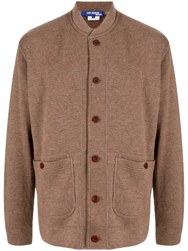 mens long chunky knit cardigan
