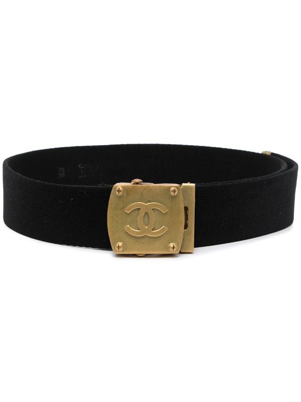 CHANEL MENS BELT IN LEATHER LEATHER BLACK SIZE 95 NEVER SERVED   electricmallcomng