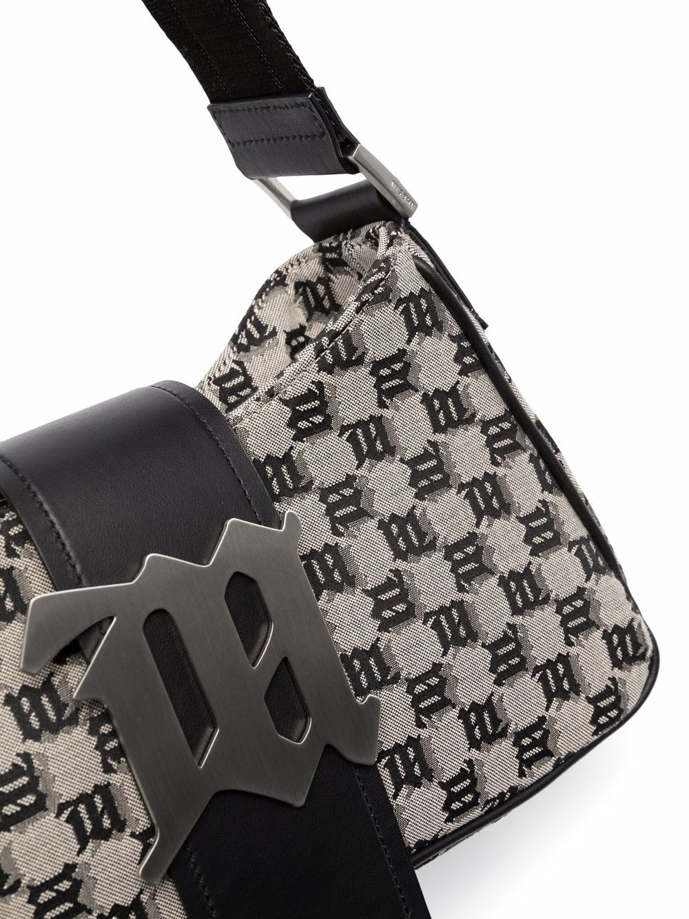 MISBHV logo-jacquard Leather Shoulder Bag - Farfetch