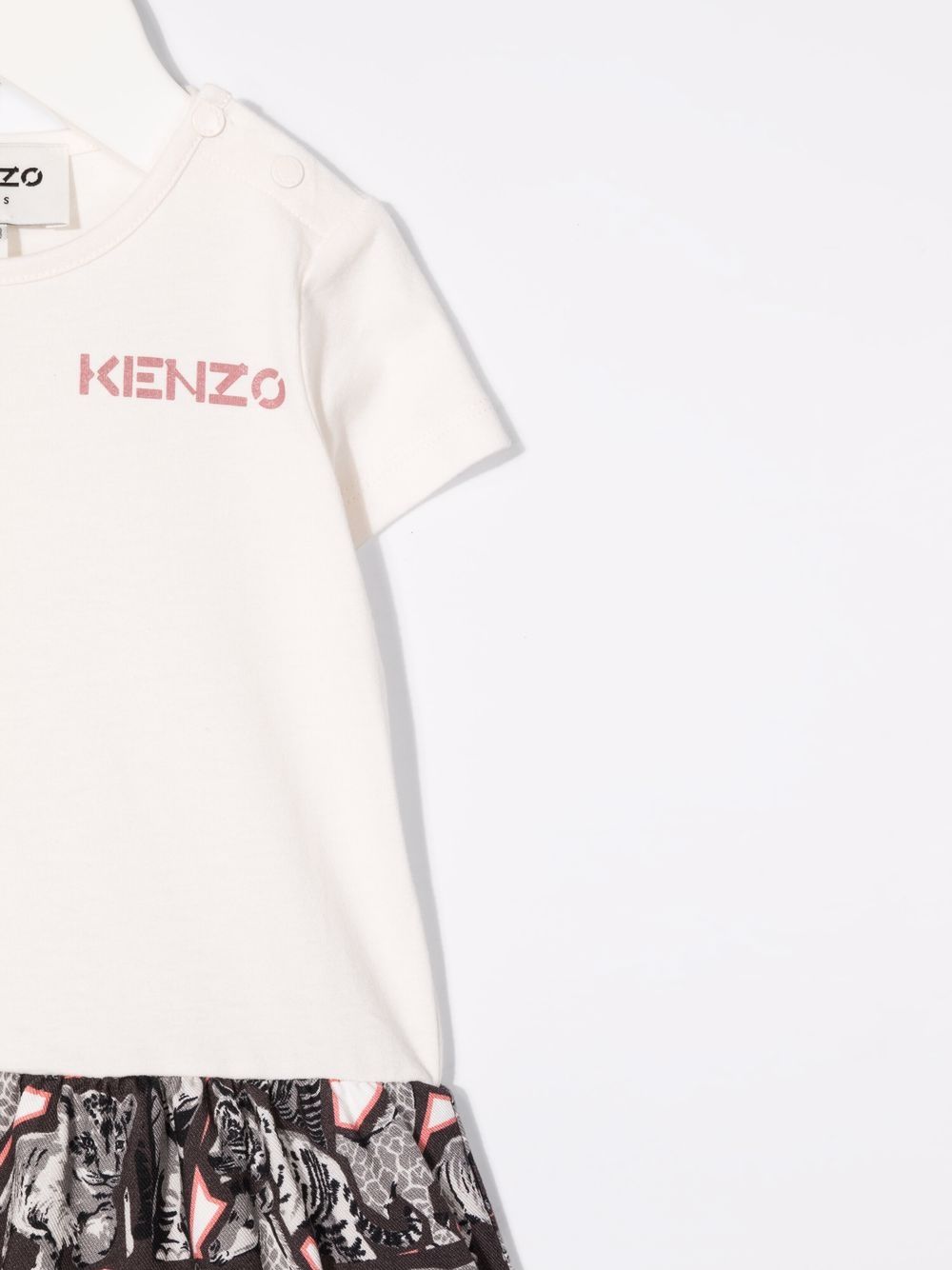 фото Kenzo kids платье с длинными рукавами и логотипом