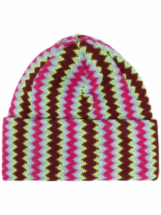 Missoni zig-zag Knitted Beanie - Farfetch