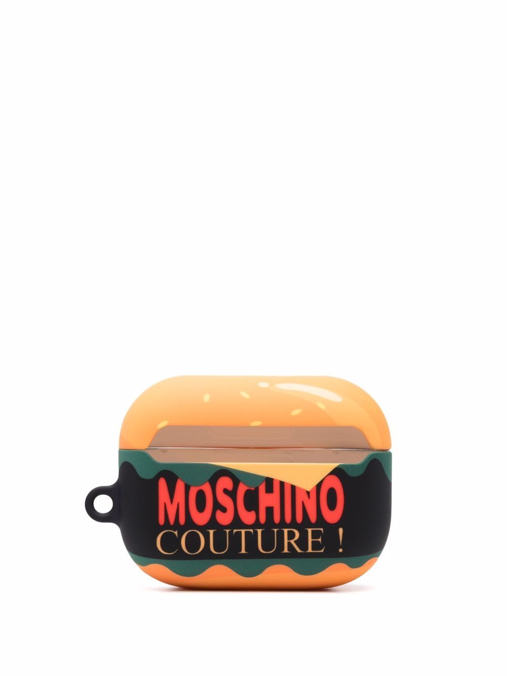 

Moschino funda para AirPods con logo estampado - Naranja