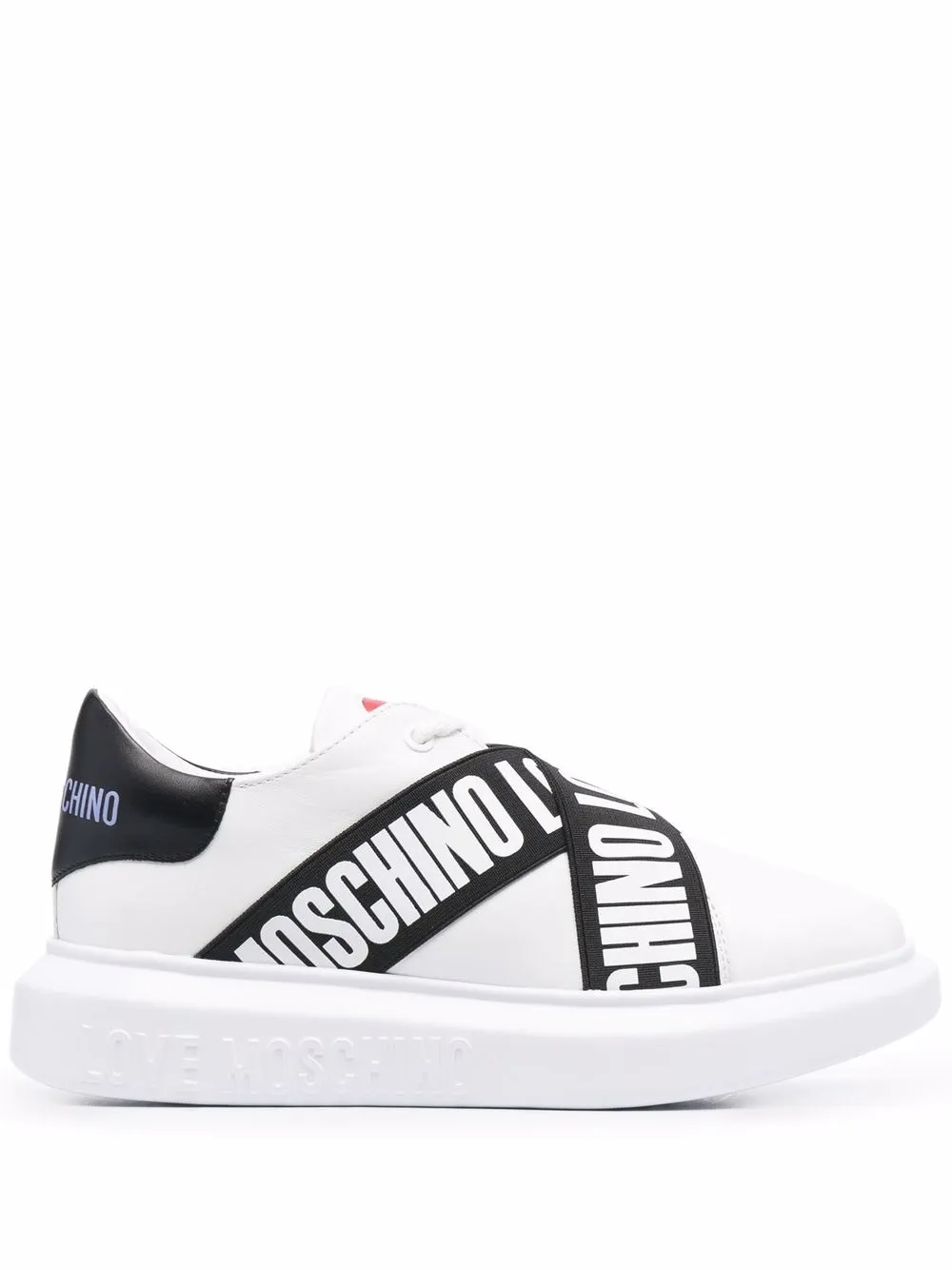 moschino strap trainers
