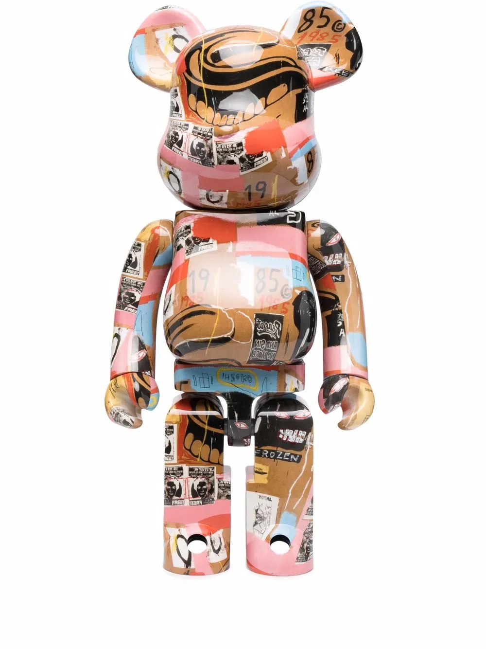 

Medicom Toy figura BE@RBRICK de Andy Warhol x Jean Michel Basquiat - Marrón