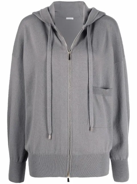 Malo zip-up cashmere-blend hoodie 