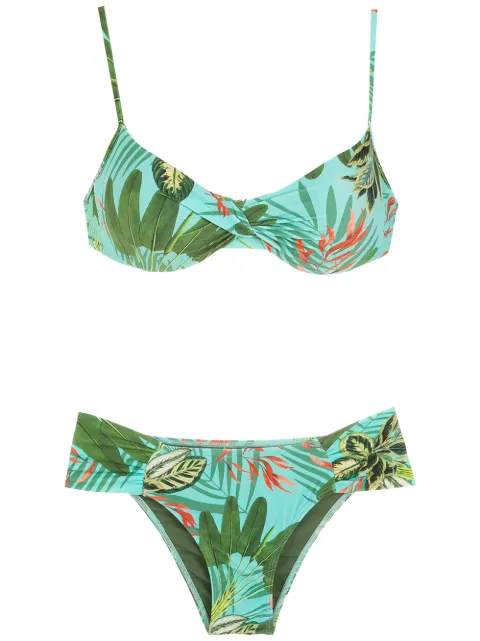 Lygia & Nanny Vitória tropical print bikini set