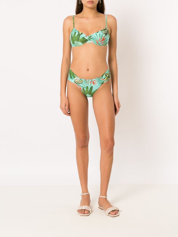 Tropical Print Bikini Set