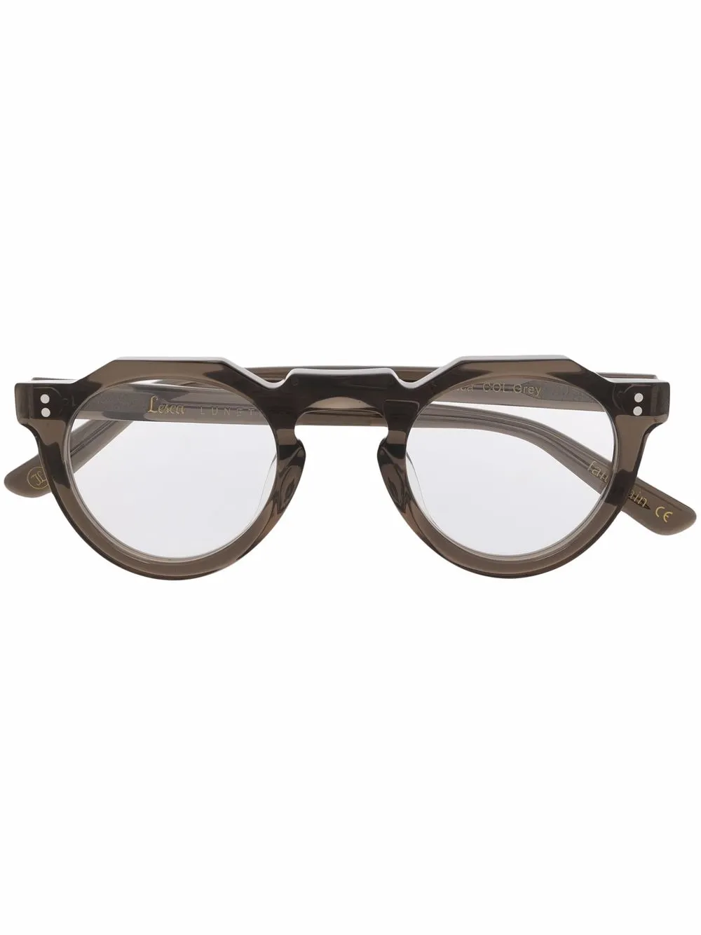 Lesca Round Frame Glasses - Farfetch