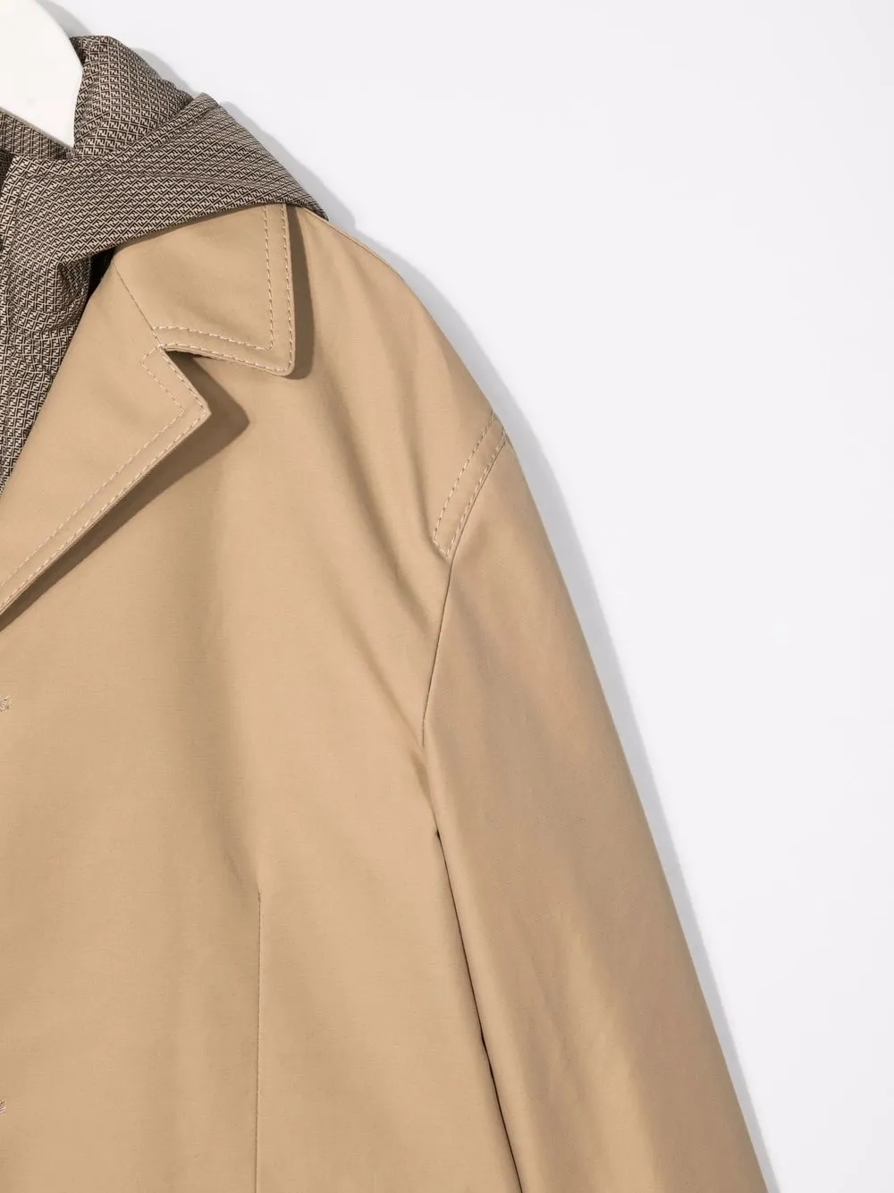  Fendi Kids Einreihiger Trenchcoat   Nude 