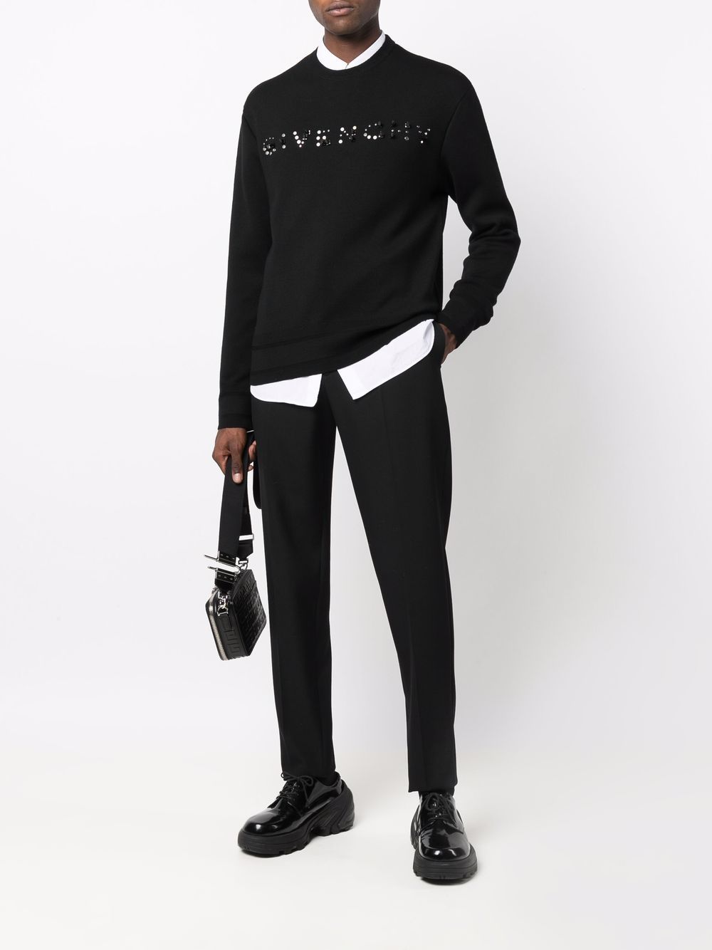 Givenchy Trui verfraaid met logo - Zwart