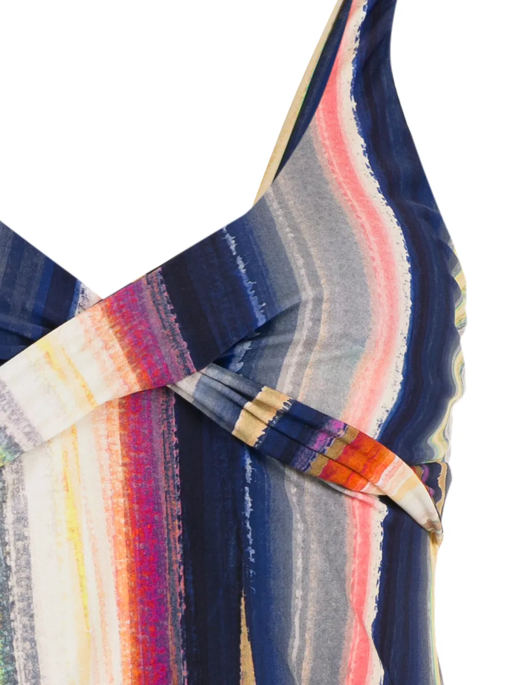 Shop Lygia & Nanny Bruma Striped Tankini In Multicolour