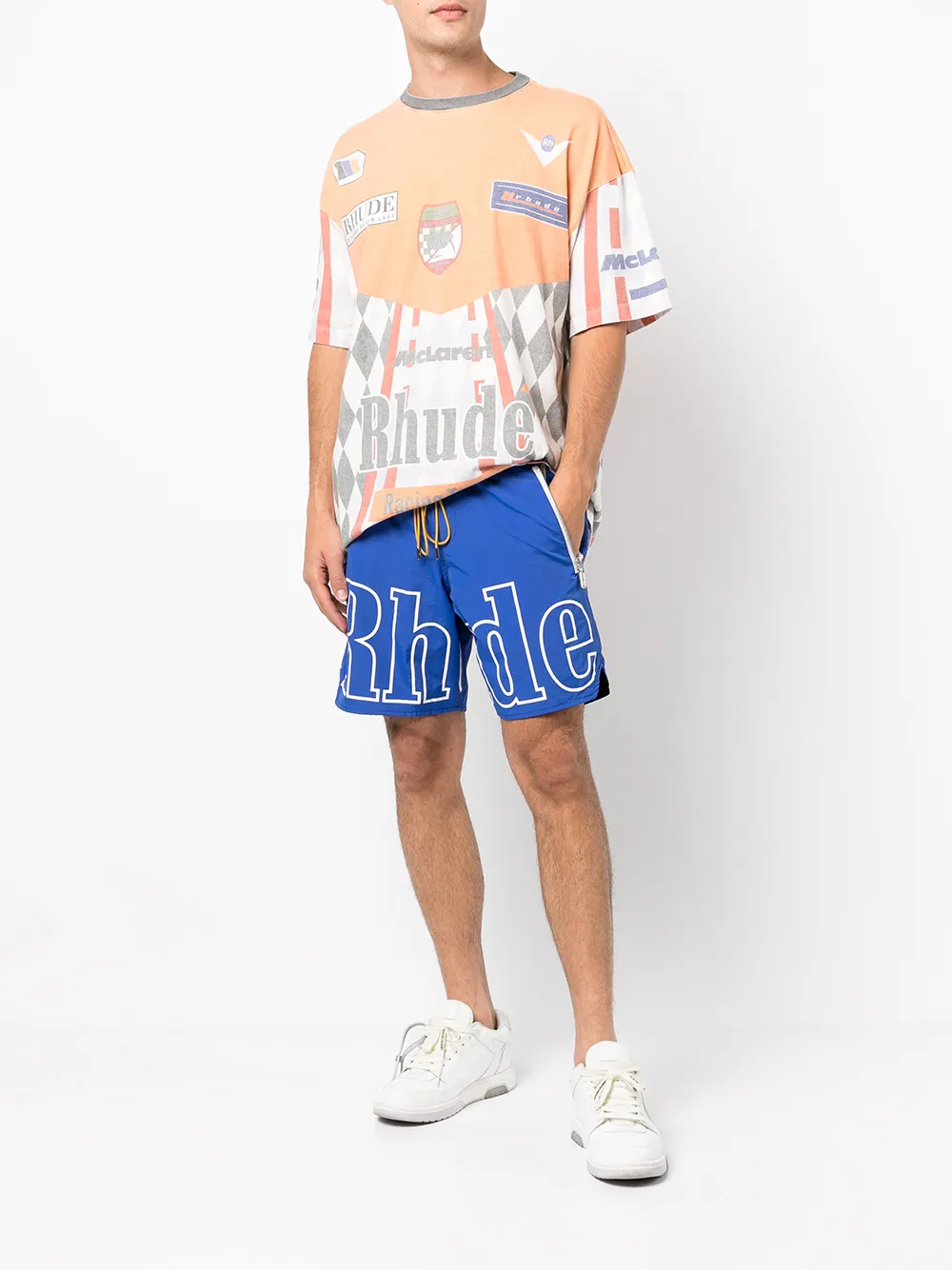 фото Rhude спортивные шорты с логотипом