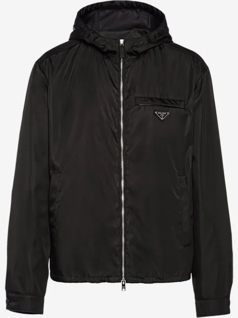 Prada Re-nylon hooded blouson jacket