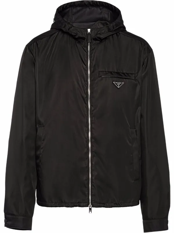 Black Re-nylon Blouson Jacket