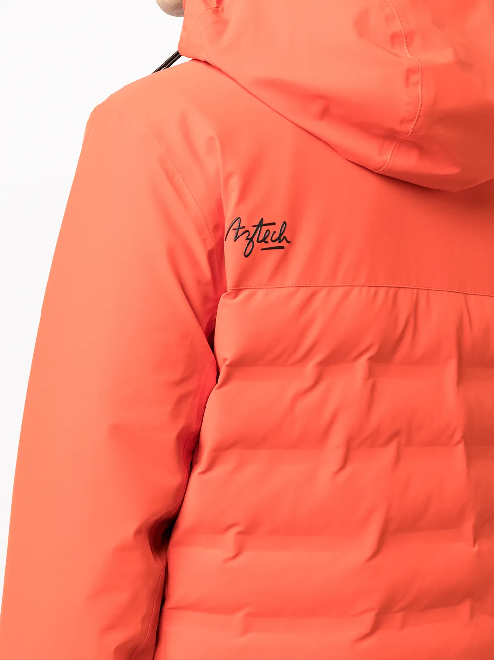 Shop Aztech Mountain Ajax Hooded Padded Jacket In Orange