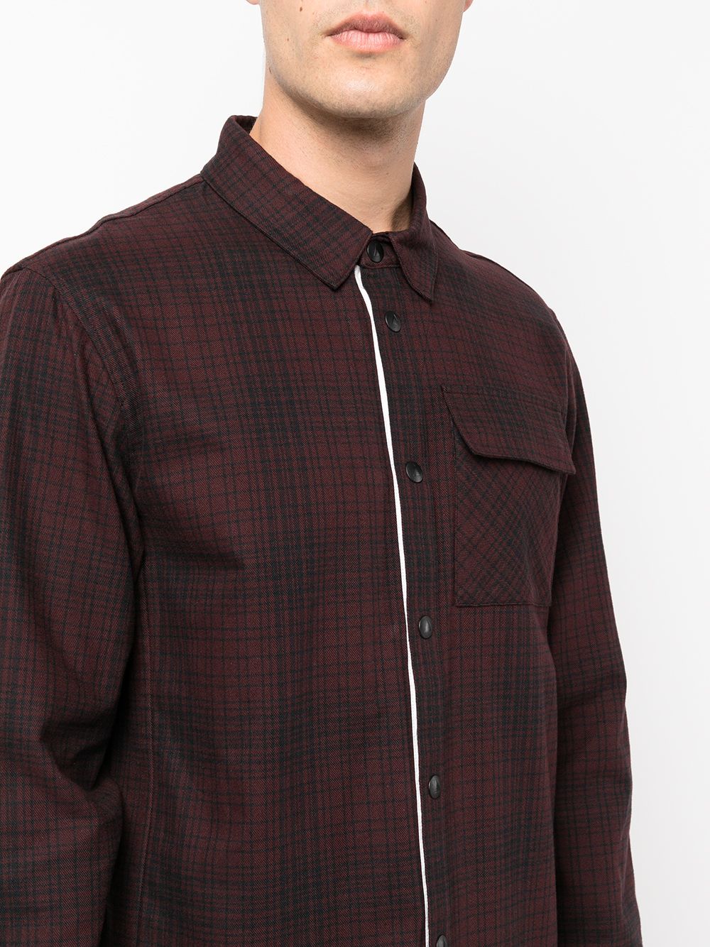 Shop Aztech Mountain Loge Peak Ski Checked Shirt In Red