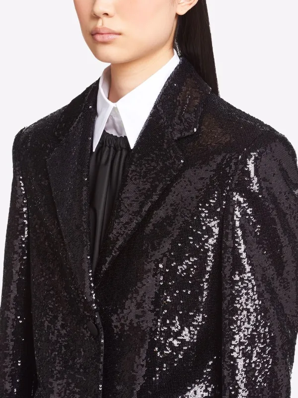 Prada sequin embellished Blazer Farfetch