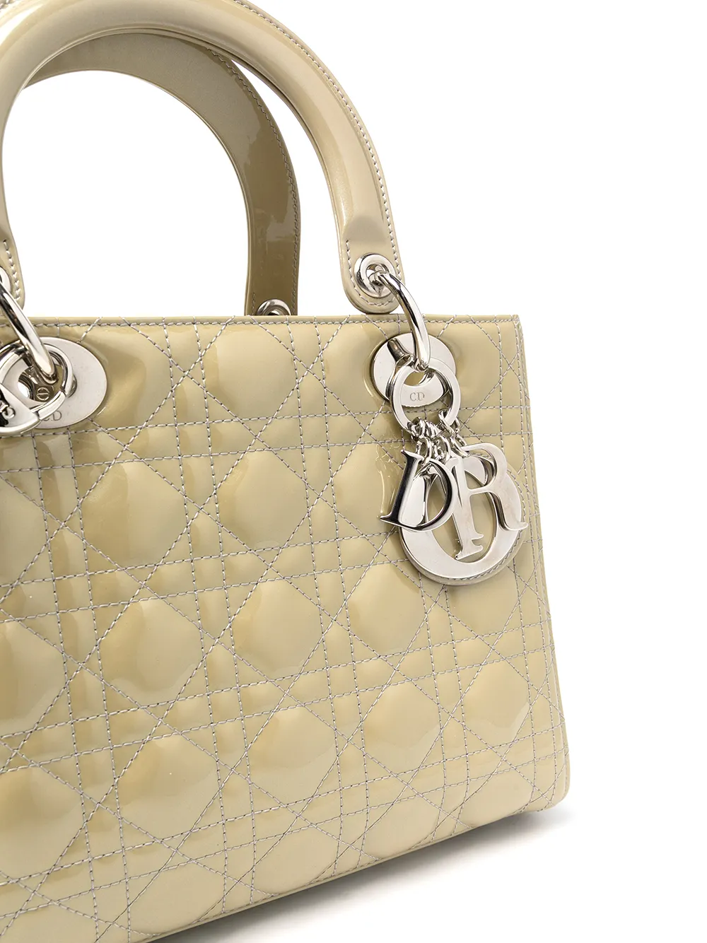 фото Christian dior сумка lady dior cannage pre-owned среднего размера