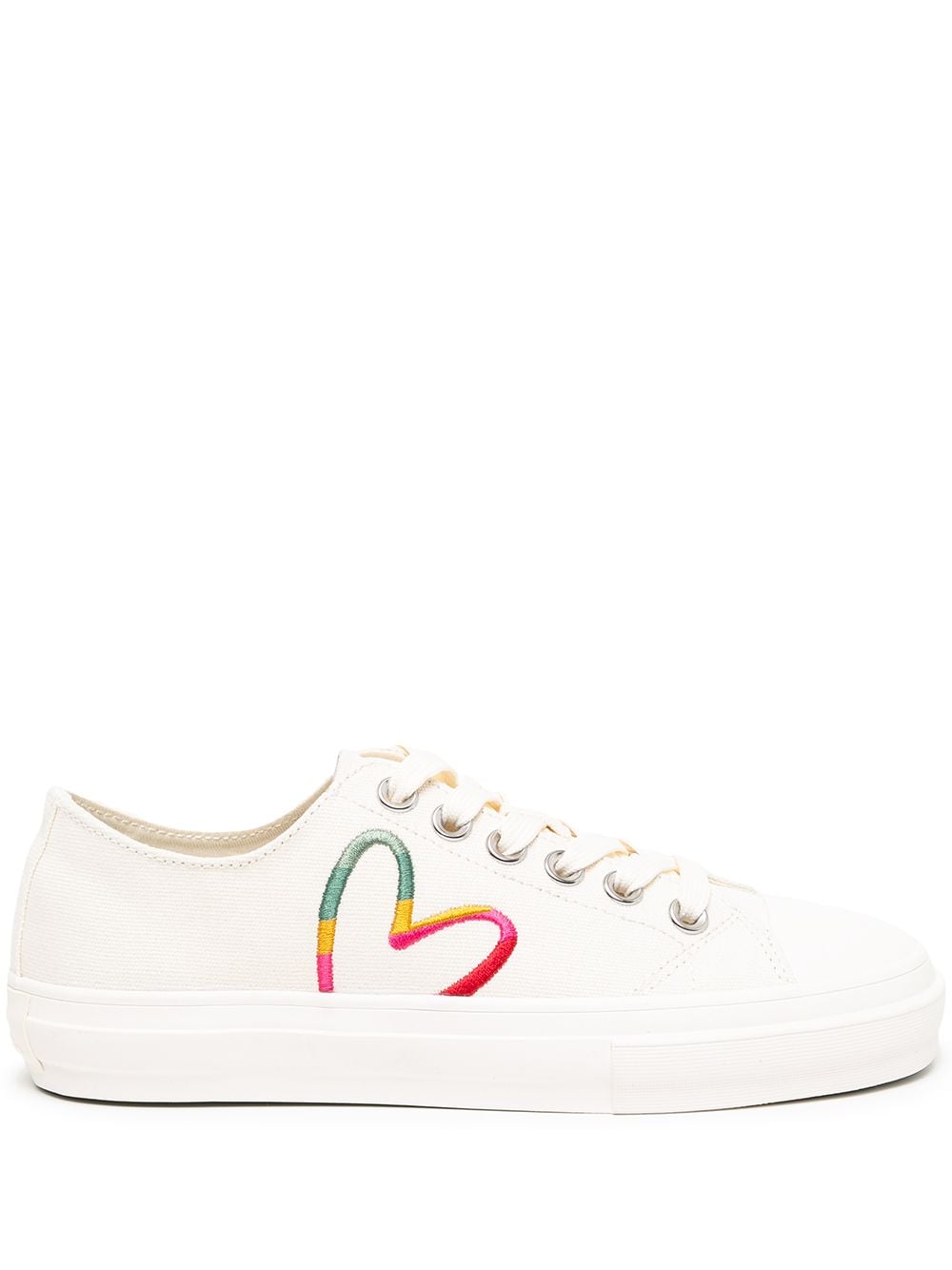 Kinsey heart-embroidered low-top sneakers