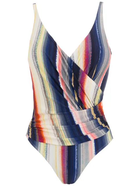 Lygia & Nanny Maisa wrap-style front swimsuit