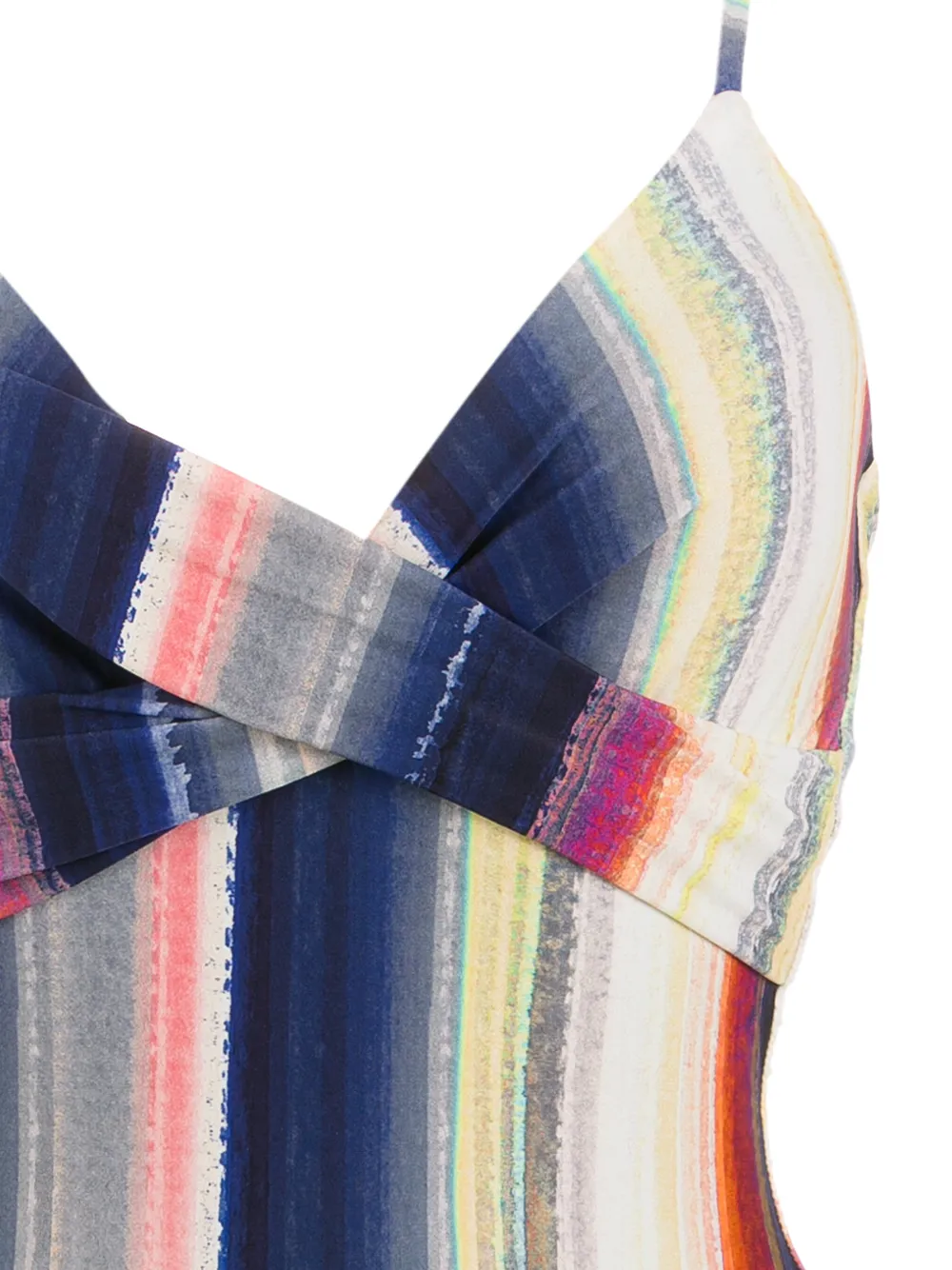 LYGIA & NANNY BIANCA HORIZONTAL-STRIPE SWIMSUIT