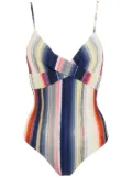 Lygia & Nanny Bianca horizontal-stripe swimsuit - Multicolour