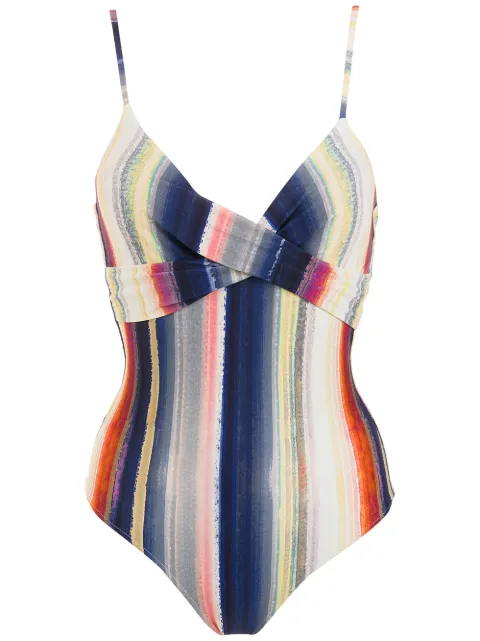Lygia & Nanny Bianca horizontal-stripe swimsuit