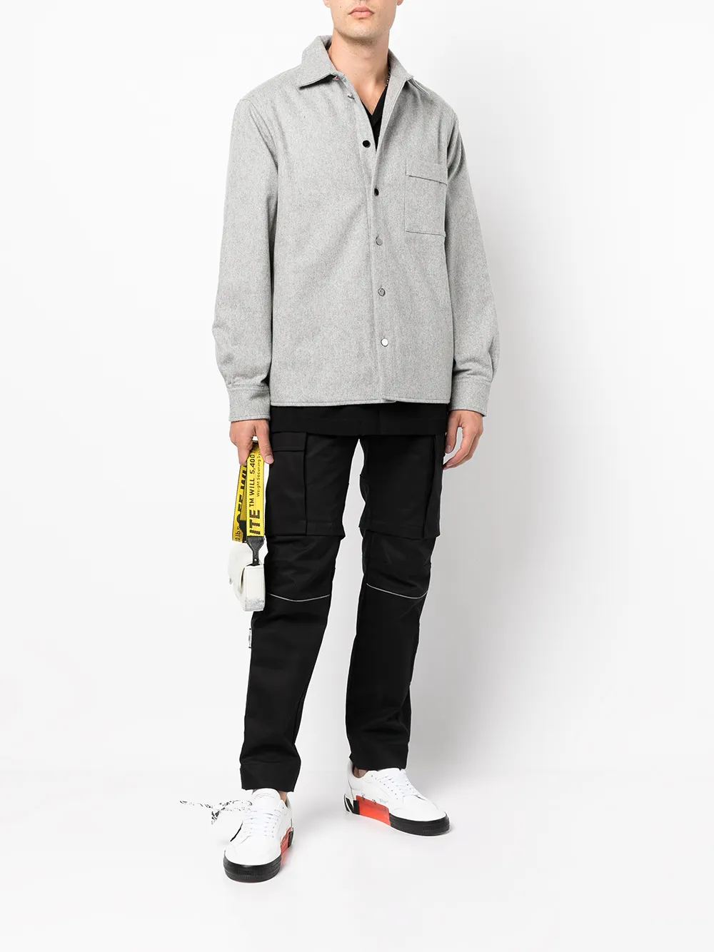 Off-White Overhemd - Grijs
