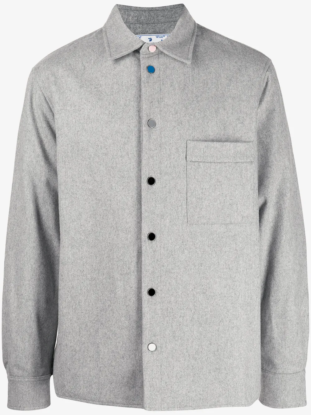Off-White long-sleeve shirt | Grey | Image 1