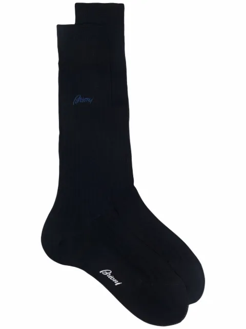 Brioni calcetines de canalé