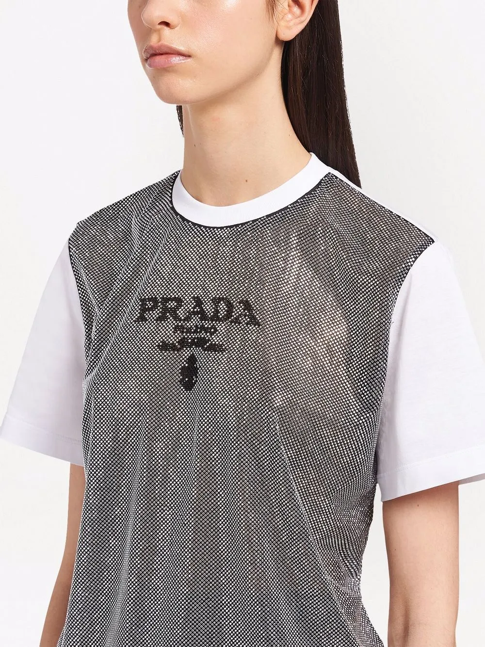 Prada ラインストーンスタッズ Tシャツ 通販 - FARFETCH