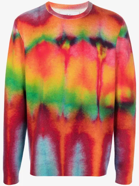Aztech Mountain tie-dye pattern sweater