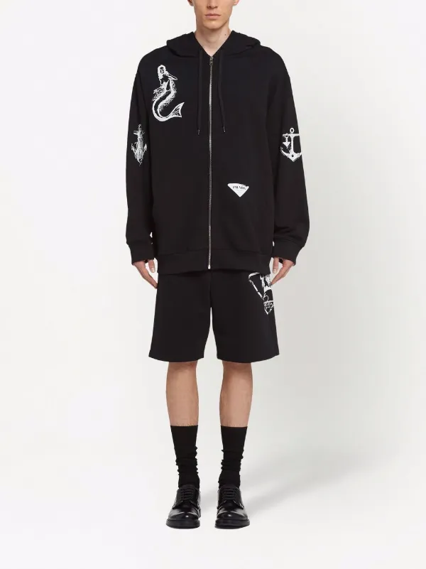 prada moletom com capuz