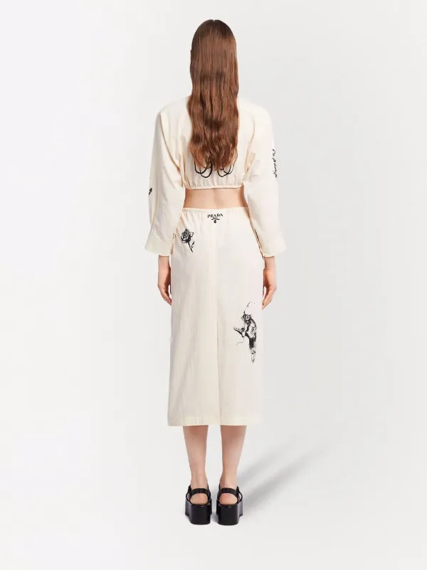 Prada シャンブレー スカート 通販 - FARFETCH
