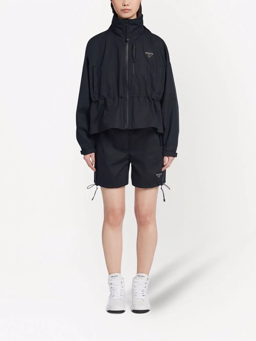 Prada Jack met logopatch - Zwart