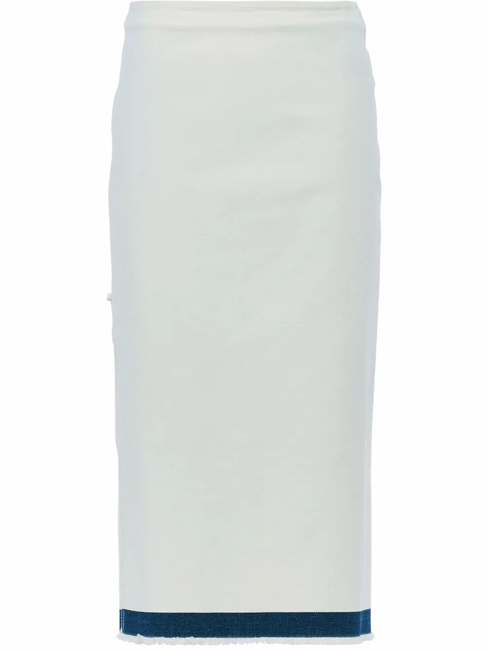 

Prada denim mid-length skirt - White