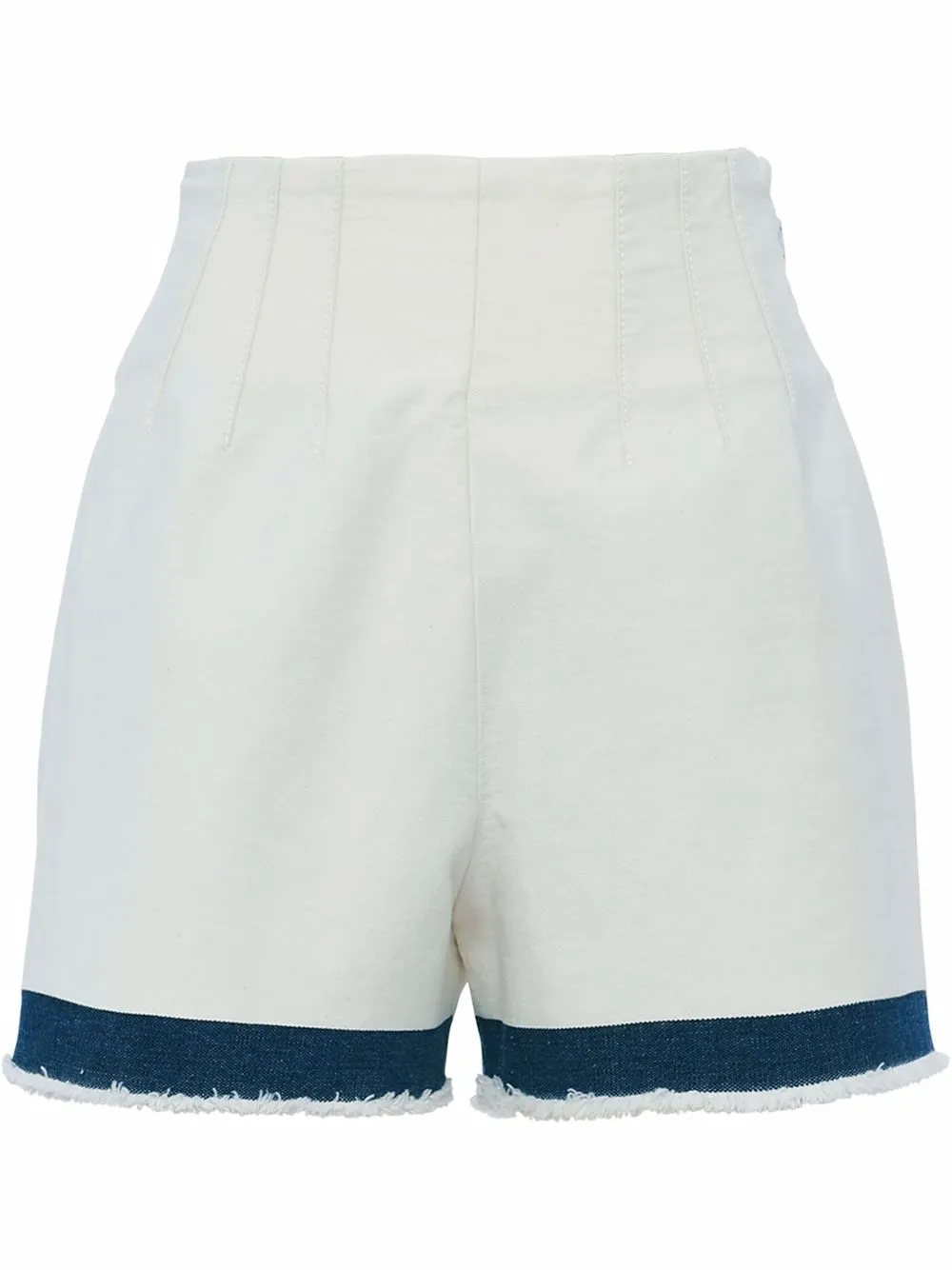 high-waisted denim shorts