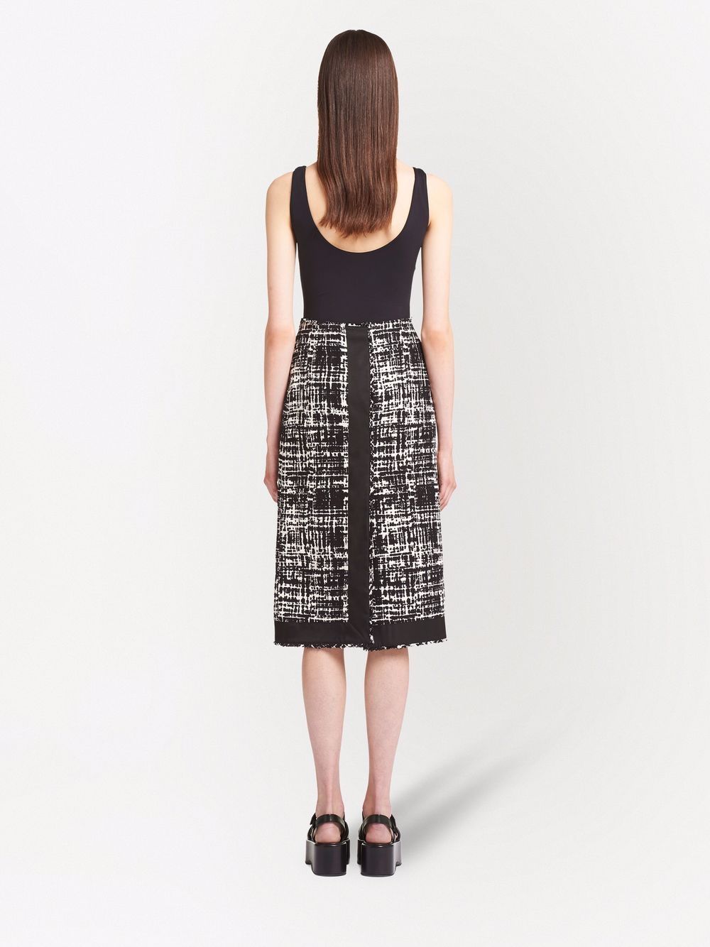 Maje tweed midi skirt Women