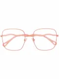 Chloé Eyewear square-frame optical glasses - Pink