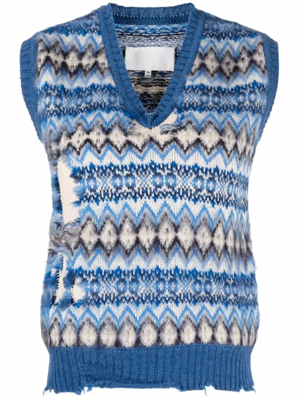 Closed Knitted Sleeveless Sweater - Farfetch