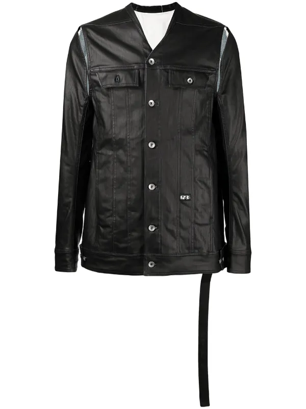 Rick Owens DRKSHDW buttoned-up Leather Jacket - Farfetch