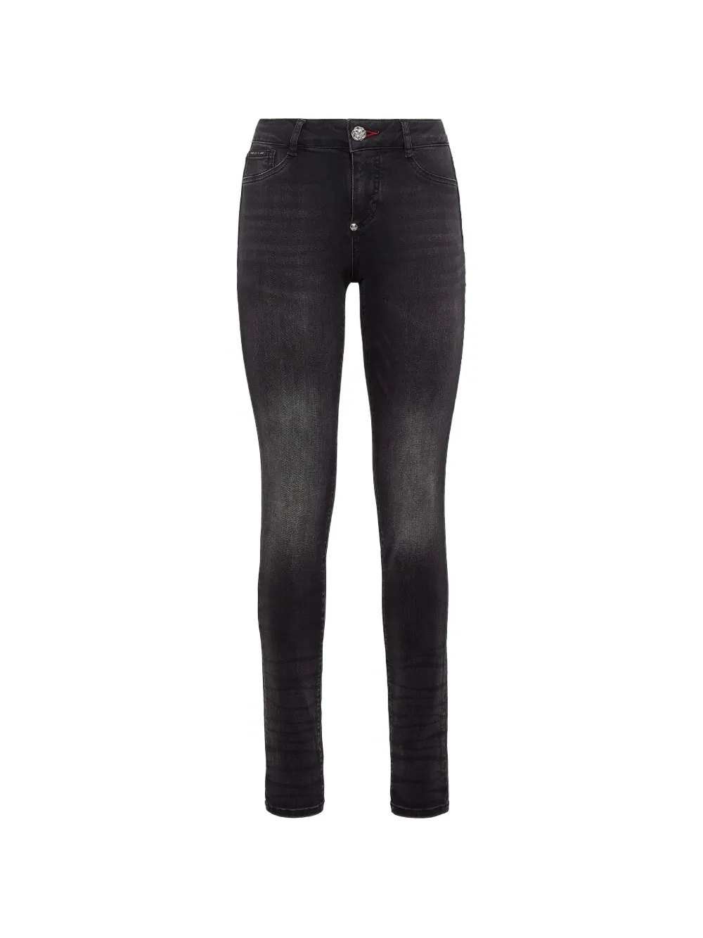 Philipp Plein logo-plaque skinny denim jeans - Nero